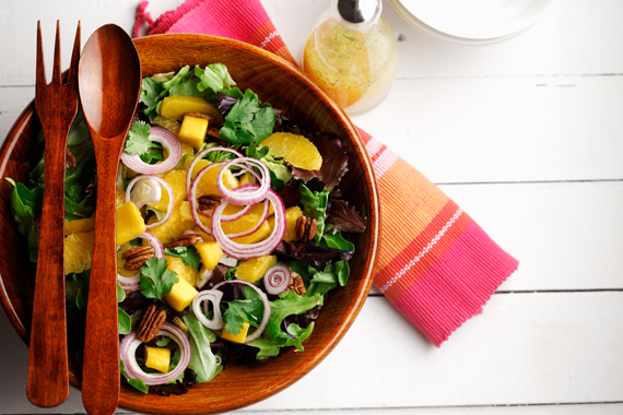 Mixed Greens, Mango and Pecan Salad